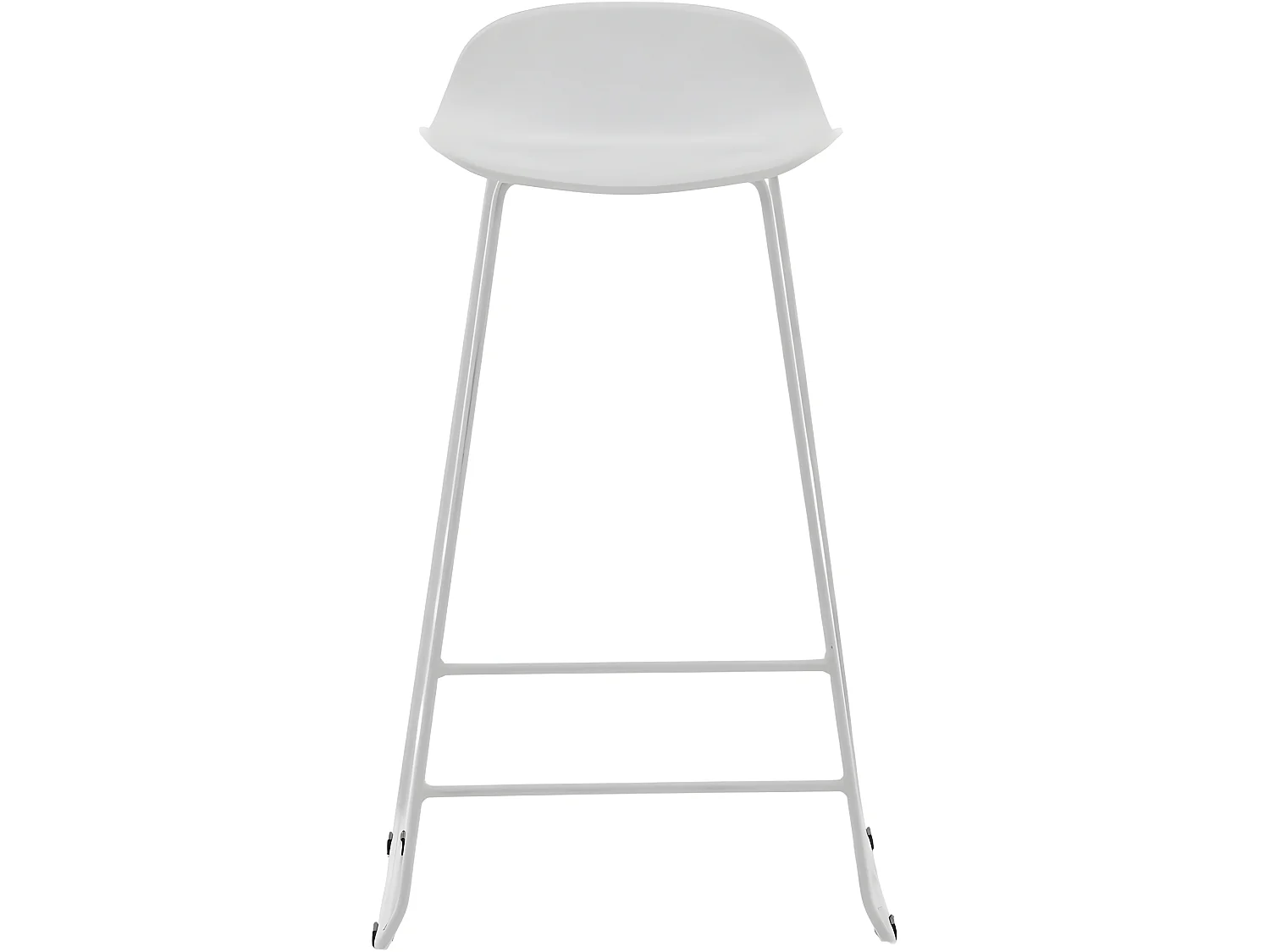 Wave barstoel kuipstoel wit.