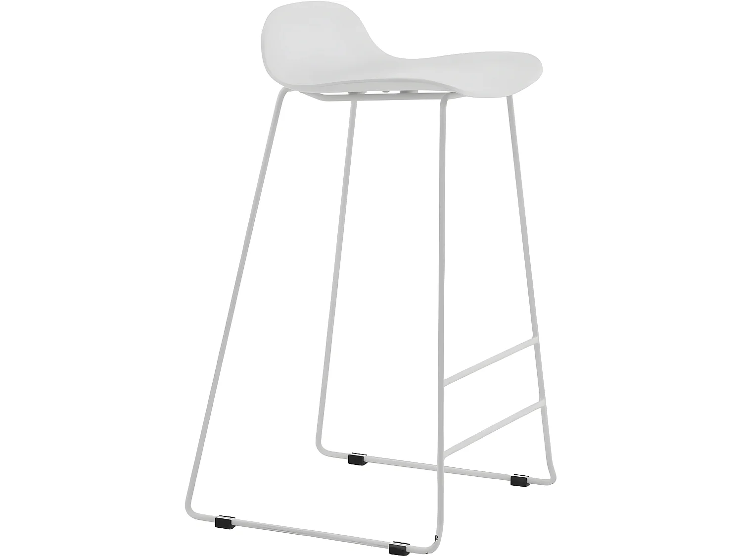 Wave barstoel kuipstoel wit.