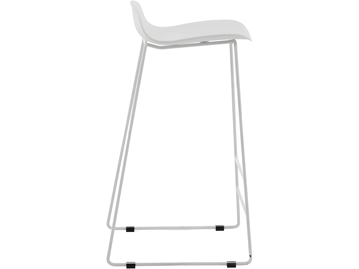 Wave barstoel kuipstoel wit.