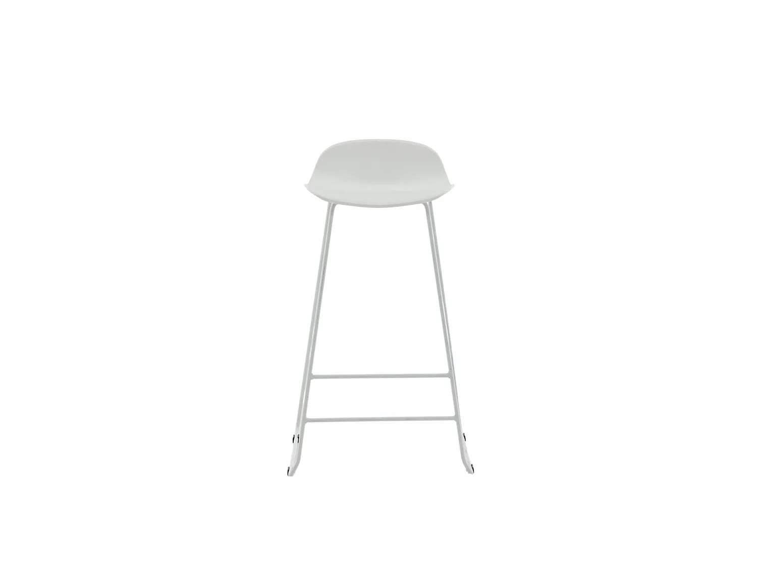 Wave Tabouret de bar, Chaise coque, blanc.