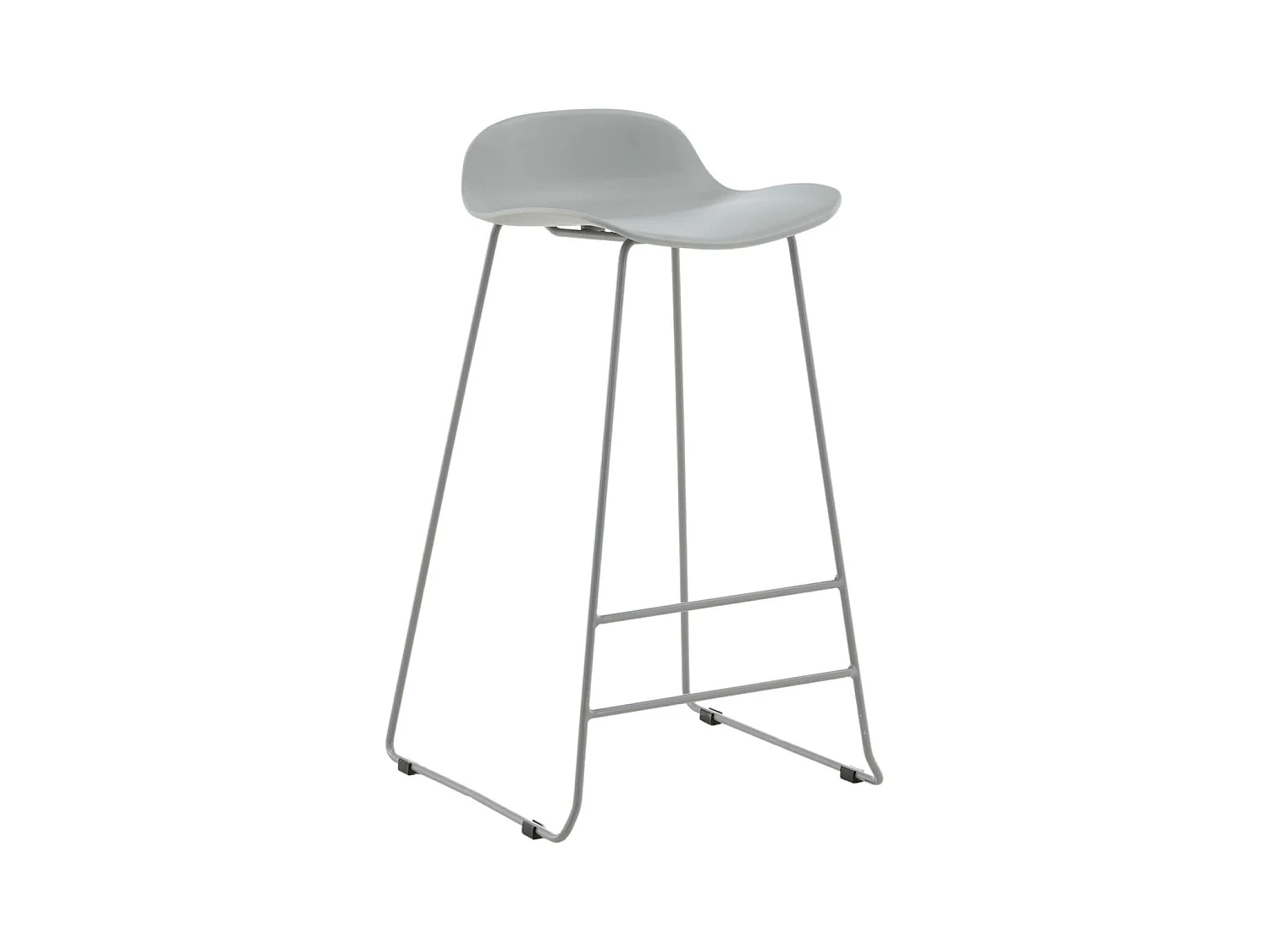Tabouret de bar en acier et plastique Wave