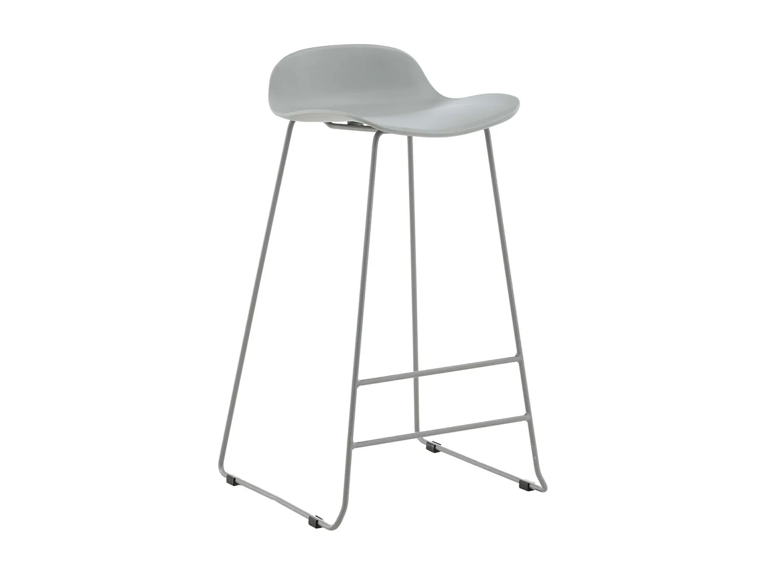 Tabouret de bar en acier et plastique Wave