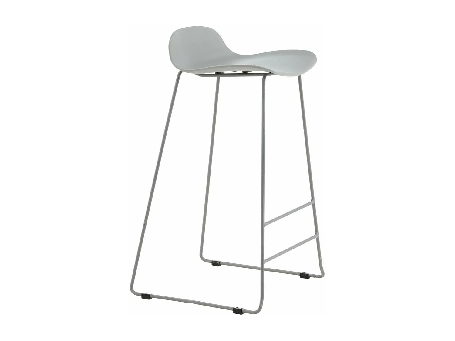 Tabouret de bar en acier et plastique Wave