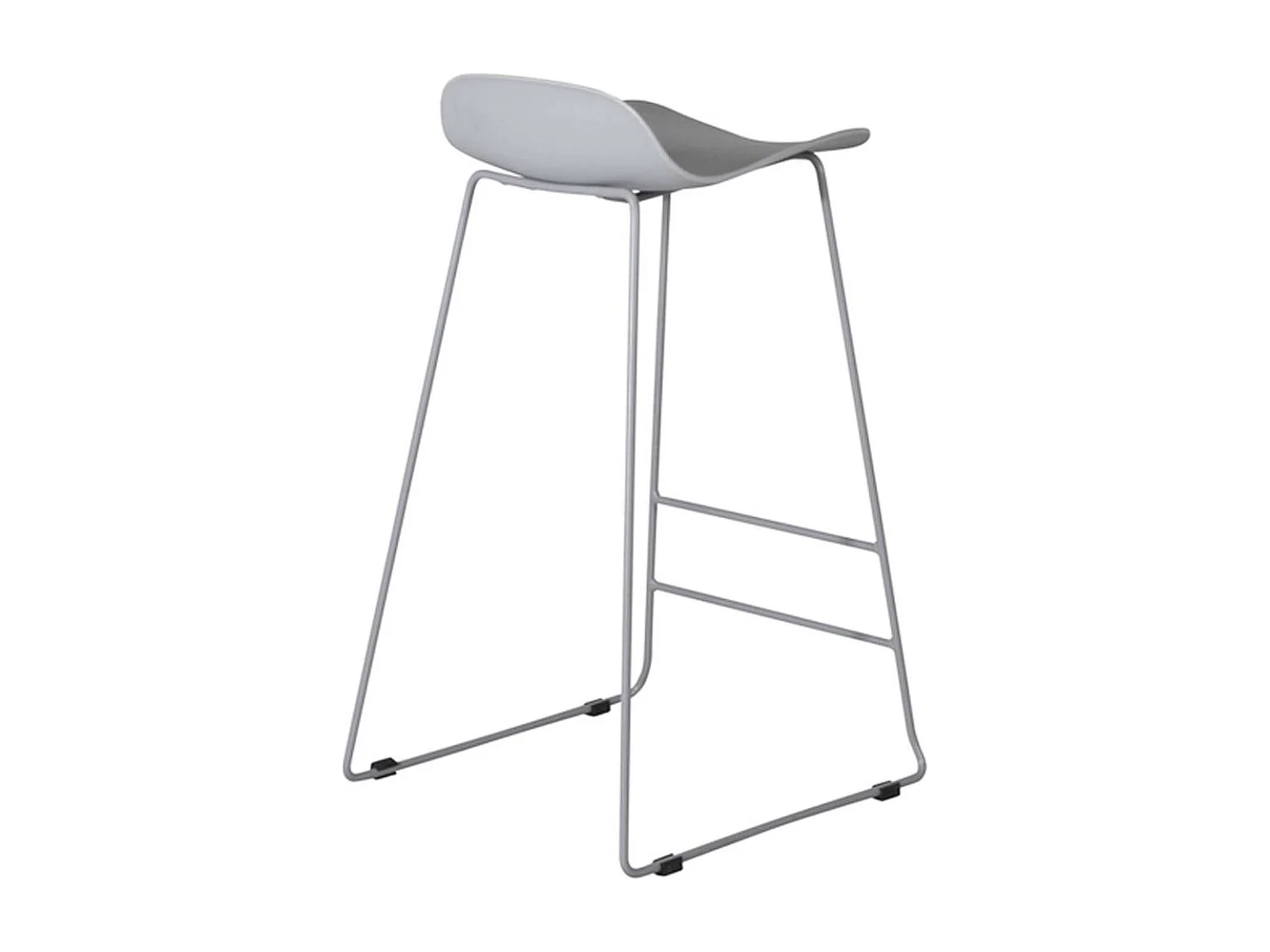 Tabouret de bar en acier et plastique Wave
