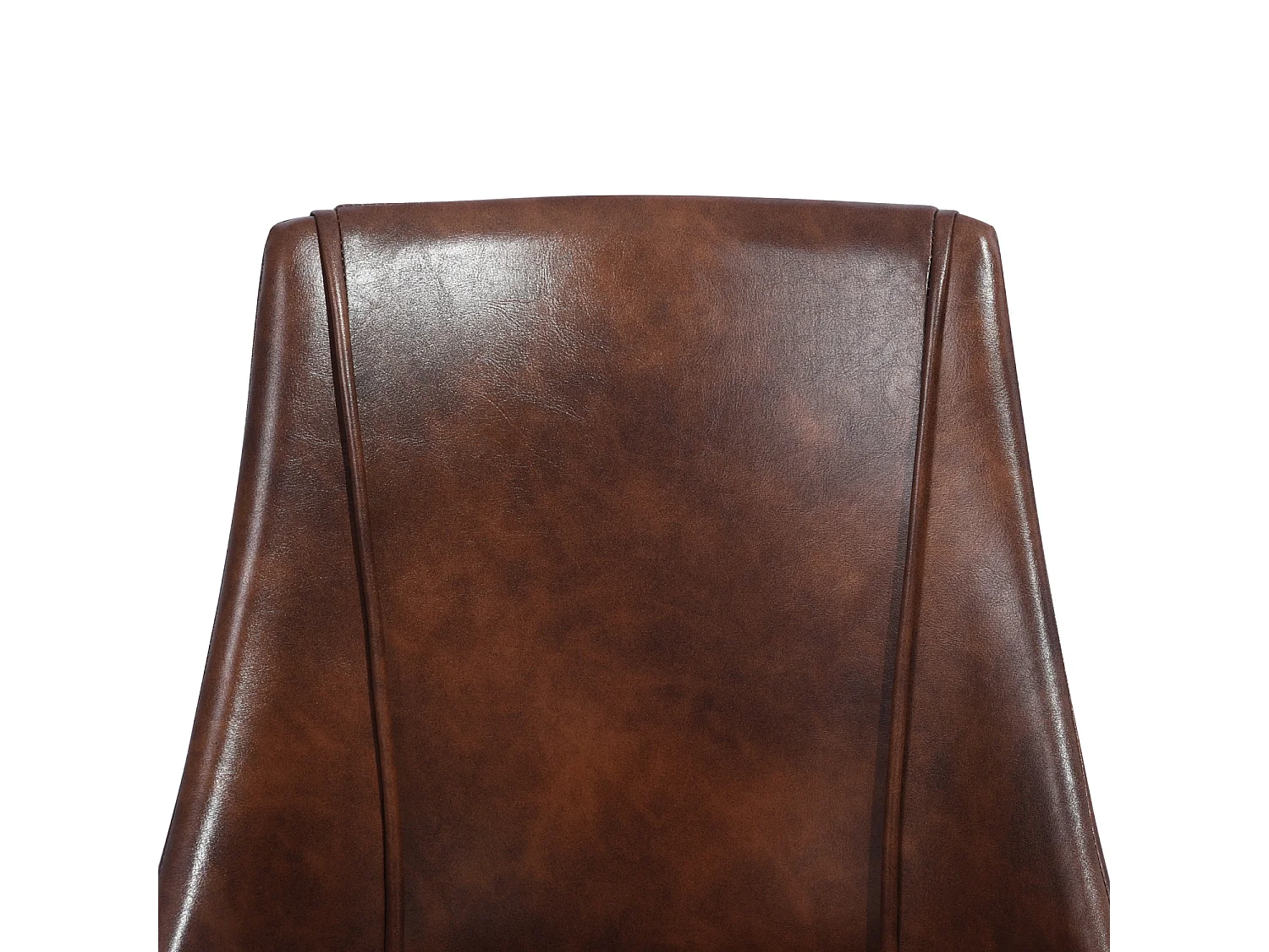 URBAN MEUBLE Table de salle à manger ronde effet marbre blanc piètement métallique doré