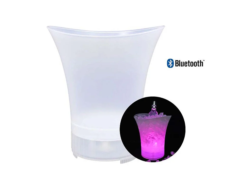Seau à Glace "Bluetooth & LED" 5L Blanc