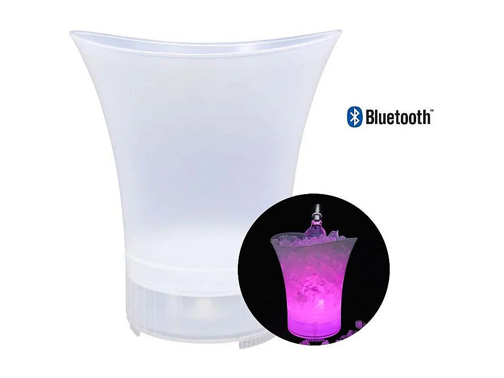 Seau à Glace "Bluetooth & LED" 5L Blanc