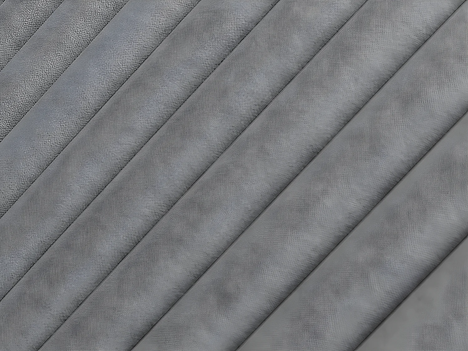 Lit coffre 180 x 200 cm avec tête de lit coutures verticales - Tissu - Gris + Matelas - SARAH