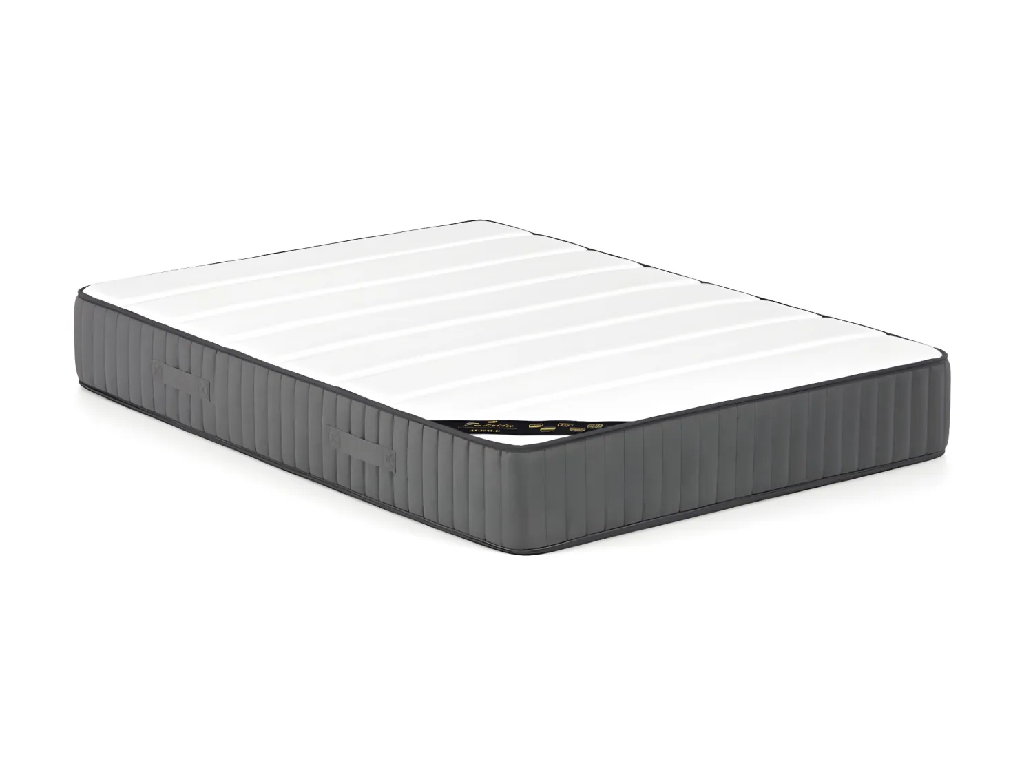 Lit coffre 160 x 200 cm - Velours côtelé - Beige + Matelas - TIMANO de Pascal Morabito