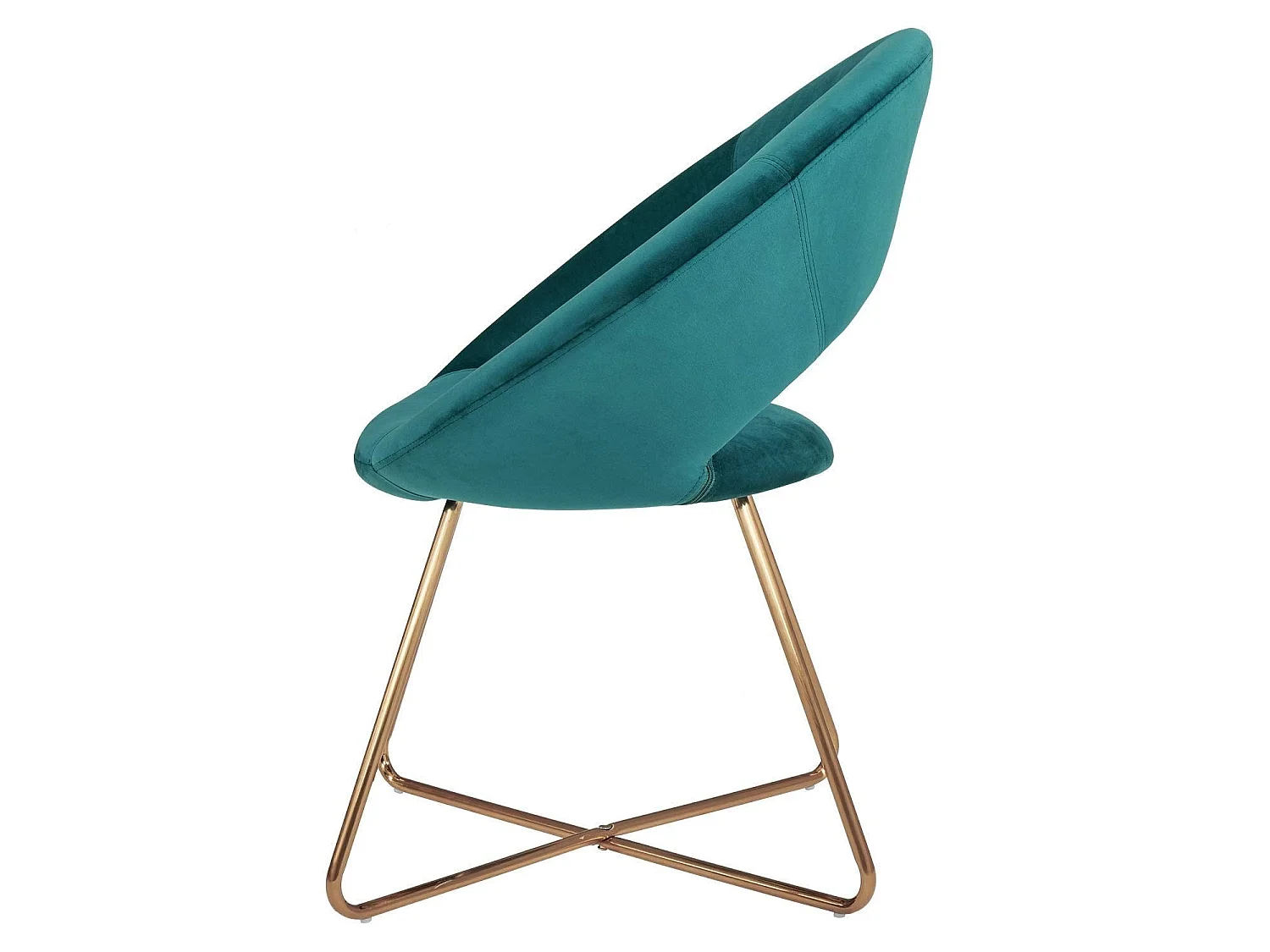 Fauteuil chaise lounge design métal bleue 72 x 53 x 84 cm FAL09042