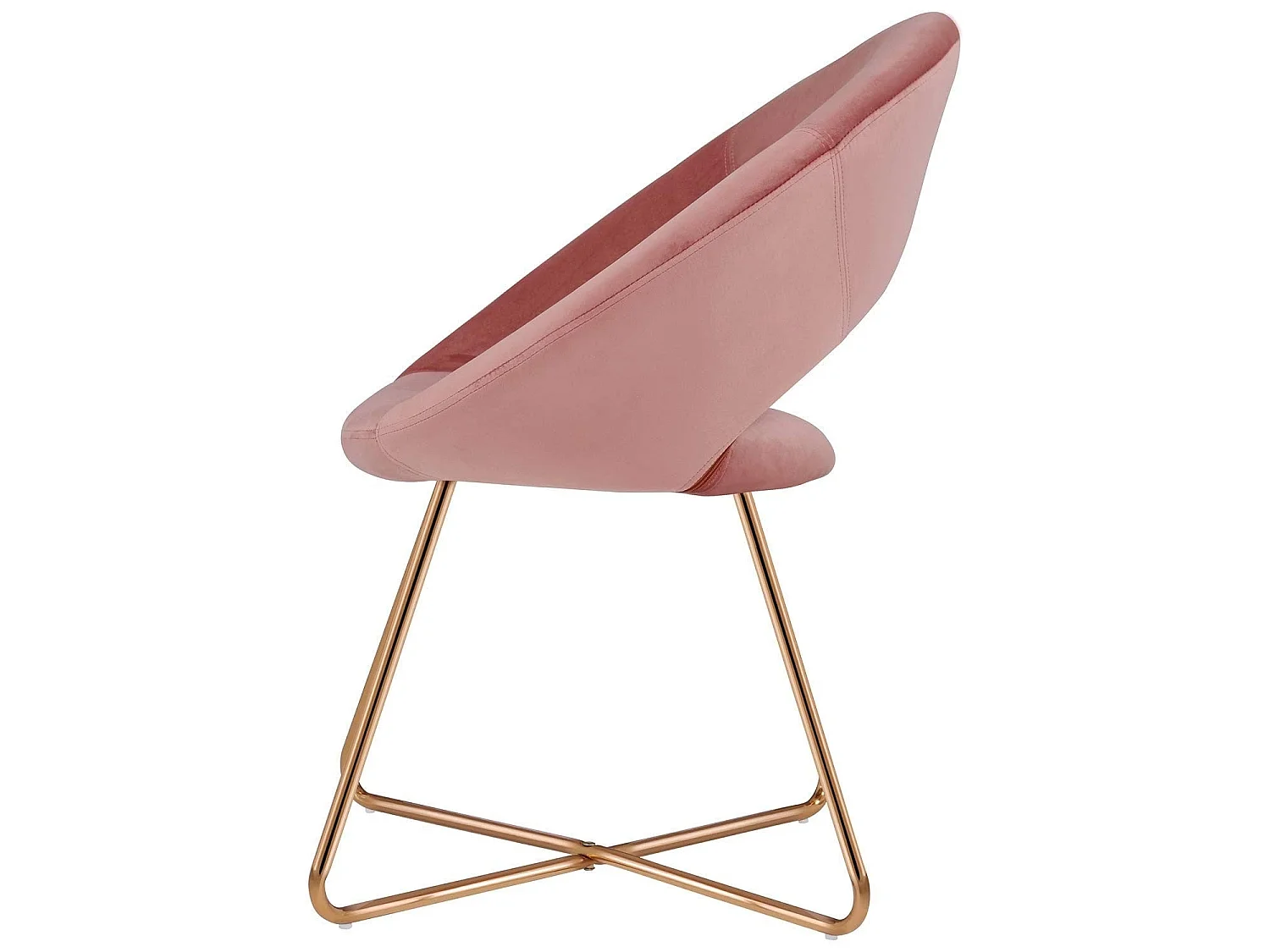 Fauteuil chaise lounge design métal argentée 72 x 53 x 84 cm FAL09051