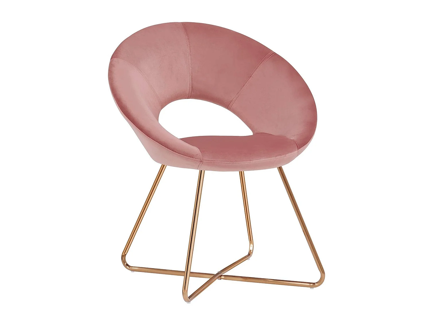 Fauteuil chaise lounge design métal argentée 72 x 53 x 84 cm FAL09051