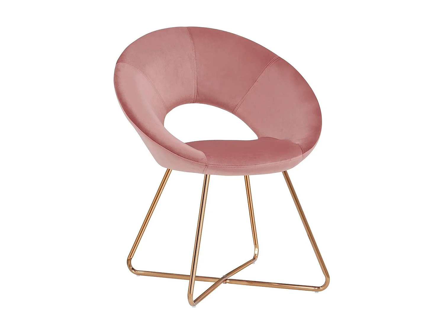 Fauteuil chaise lounge design métal argentée 72 x 53 x 84 cm FAL09051