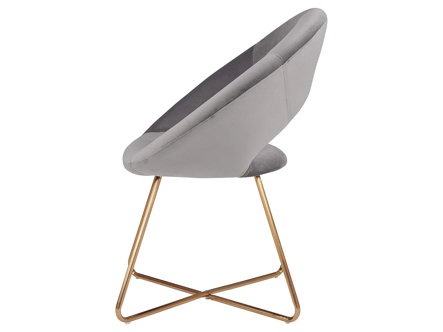 Fauteuil chaise lounge design métal grise 72 x 53 x 84 cm FAL09039