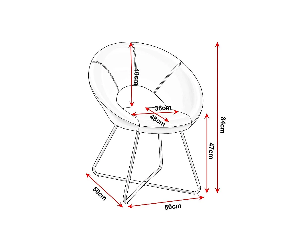 Fauteuil chaise lounge design métal grise 72 x 53 x 84 cm FAL09039