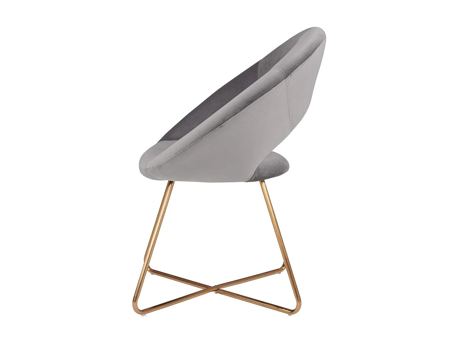 Fauteuil chaise lounge design métal grise 72 x 53 x 84 cm FAL09039