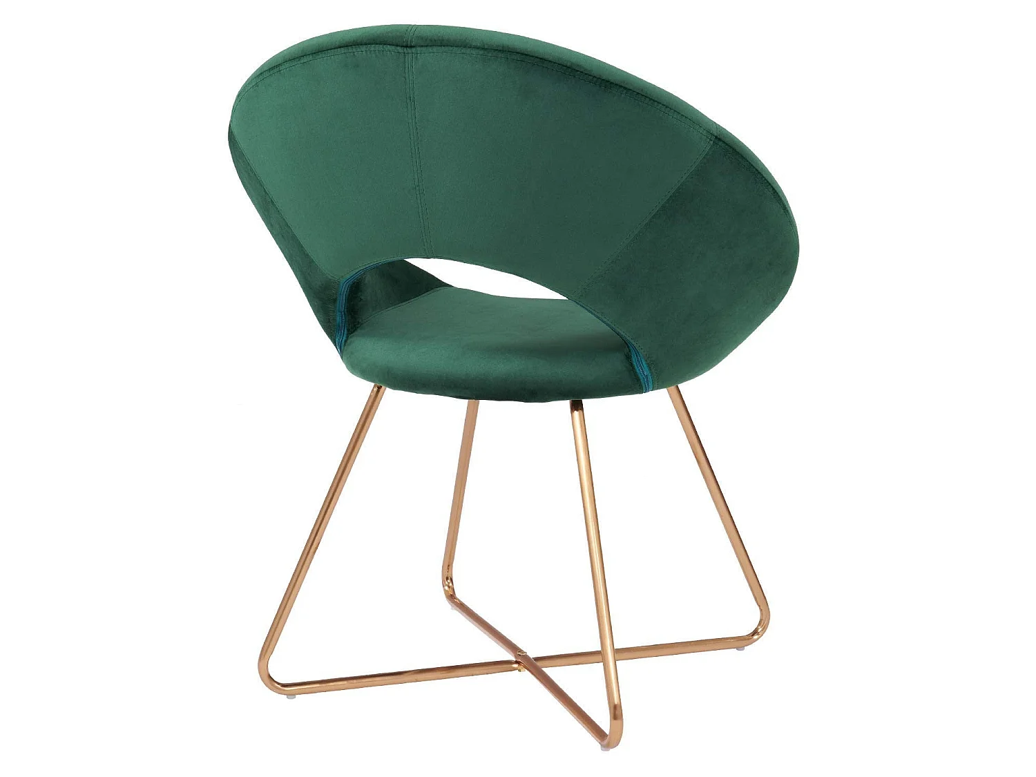 Fauteuil chaise lounge design métal argentée 72 x 53 x 84 cm FAL09041