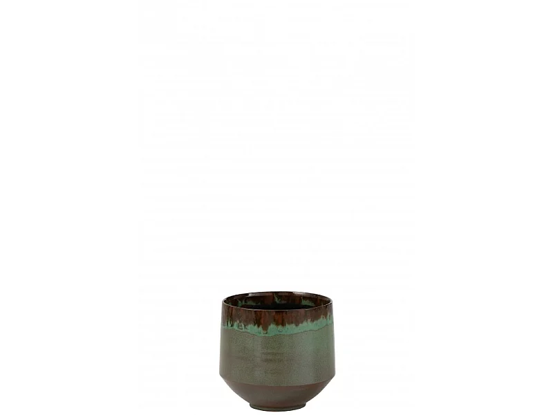 Cache-Pot en Céramique "Aline" 21cm Vert