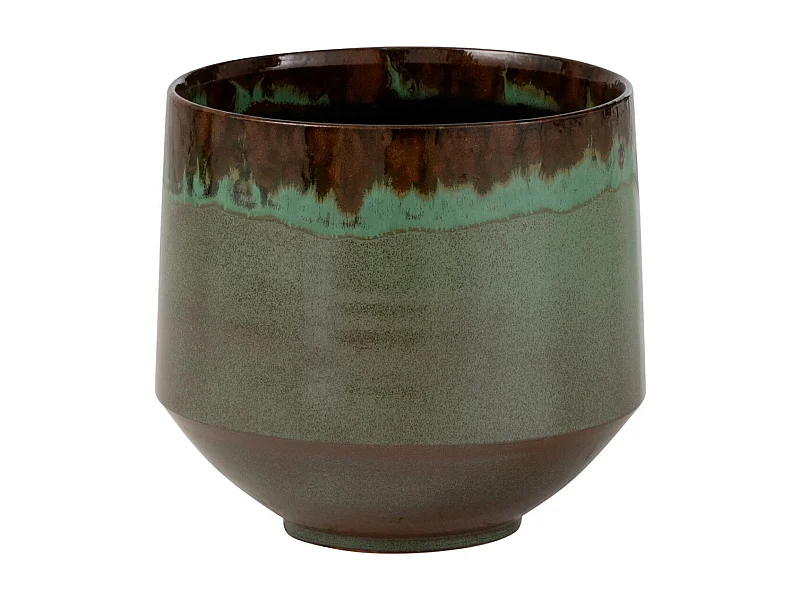 Cache-Pot en Céramique "Aline" 21cm Vert