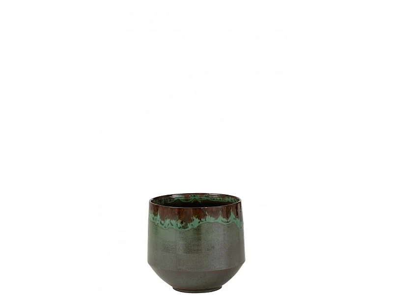 Cache-Pot en Céramique "Aline" 24cm Vert