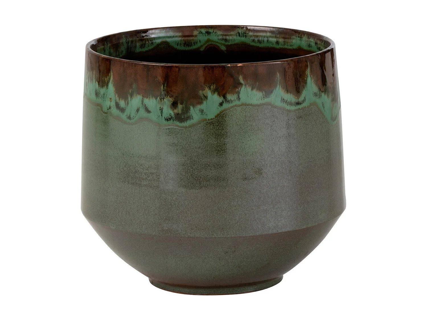 Cache-Pot en Céramique "Aline" 24cm Vert