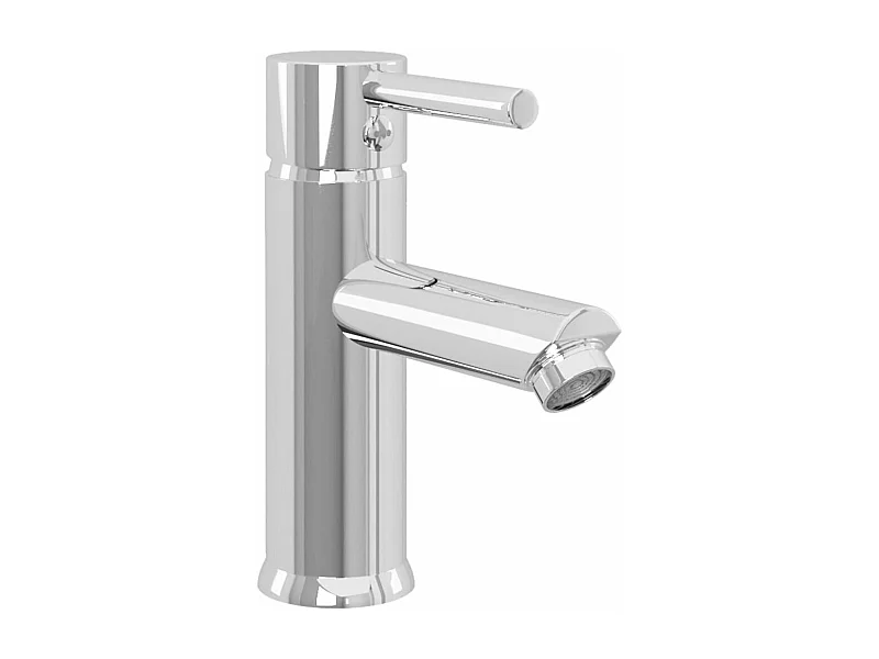 Torneira para pia de banheiro, torneira misturadora para banheiro, chuveiro, acabamento interno de casa, 17,6 cm, cromado 02_0003518