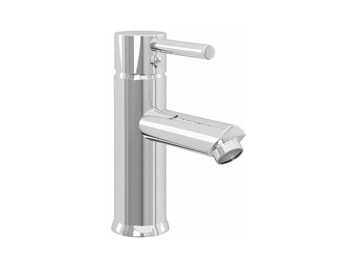 Torneira para pia de banheiro, torneira misturadora para banheiro, chuveiro, acabamento interno de casa, 17,6 cm, cromado 02_0003518