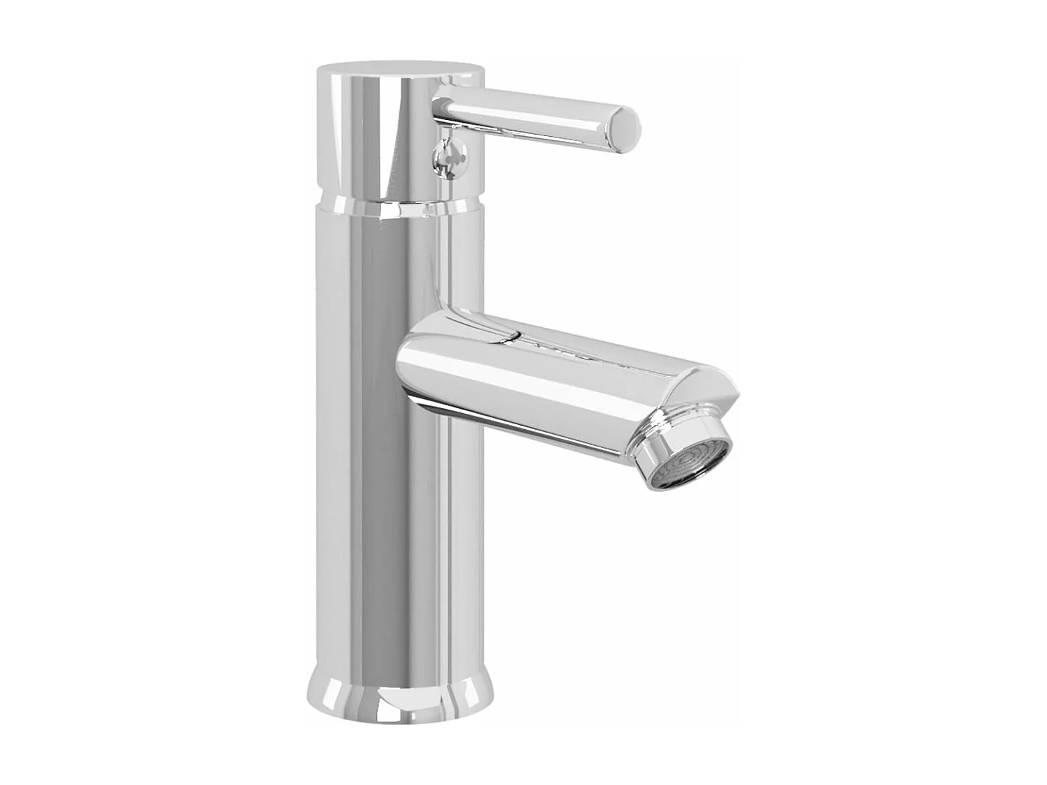 Torneira para pia de banheiro, torneira misturadora para banheiro, chuveiro, acabamento interno de casa, 17,6 cm, cromado 02_0003518