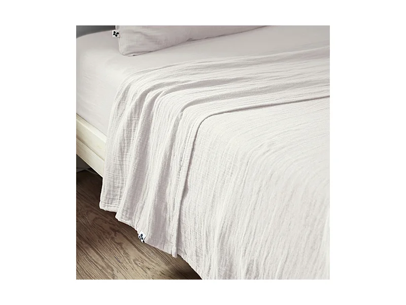 OUREA - Drap Plat 270x300cm Gaze de Coton Chantilly