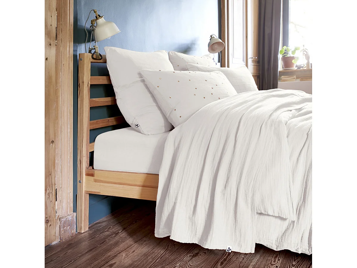 OUREA - Drap Plat 270x300cm Gaze de Coton Chantilly