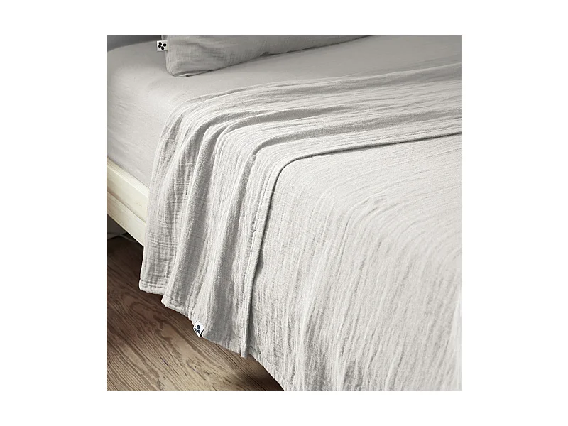 OUREA - Drap Plat 240x300cm Gaze de Coton Nuage