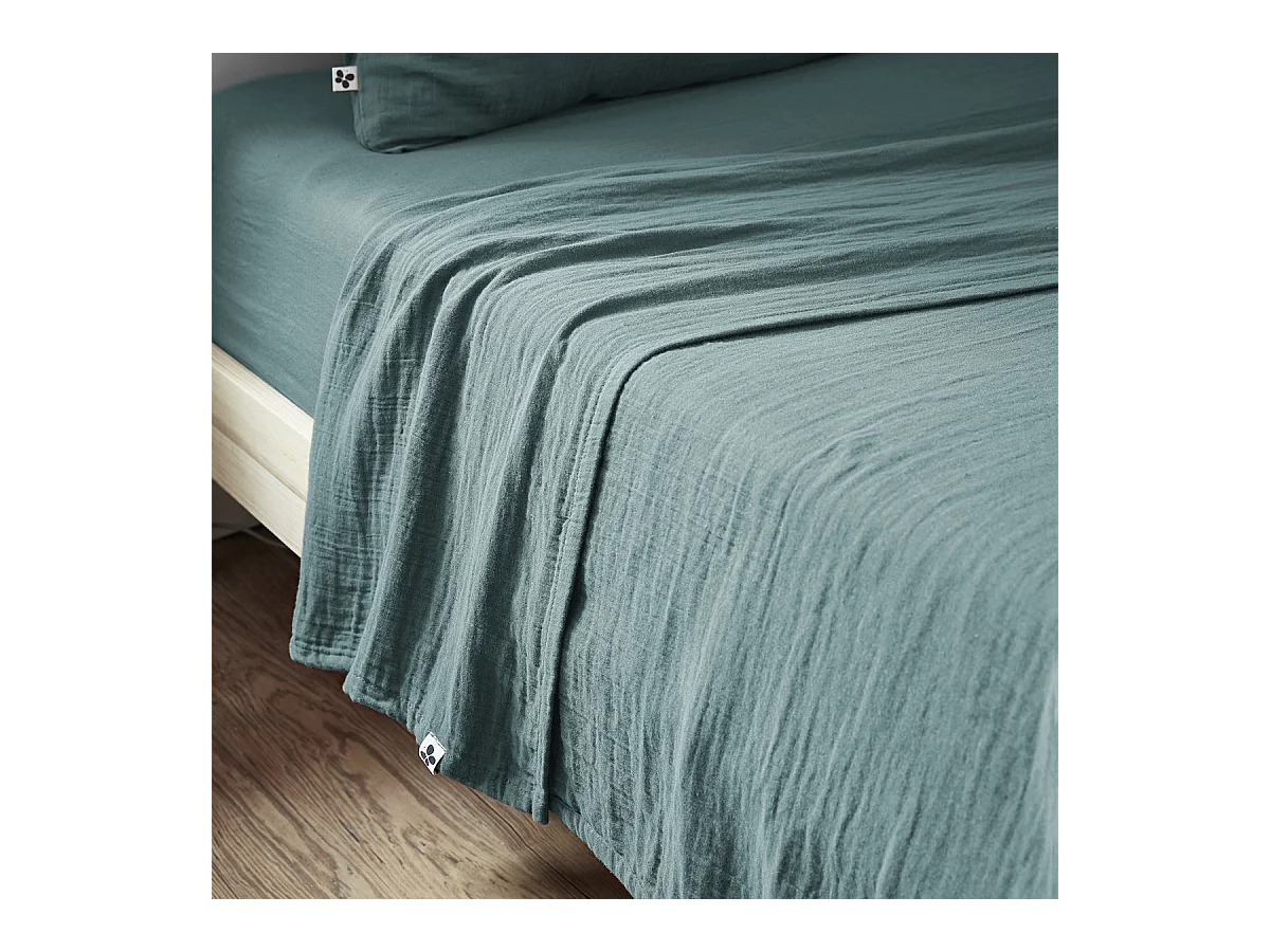 OUREA - Drap Plat 240x300cm Gaze de Coton Canard