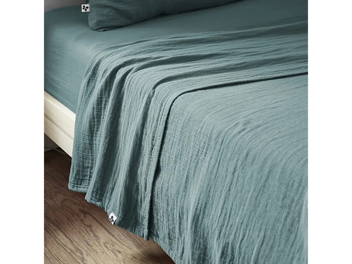 OUREA - Drap Plat 240x300cm Gaze de Coton Canard