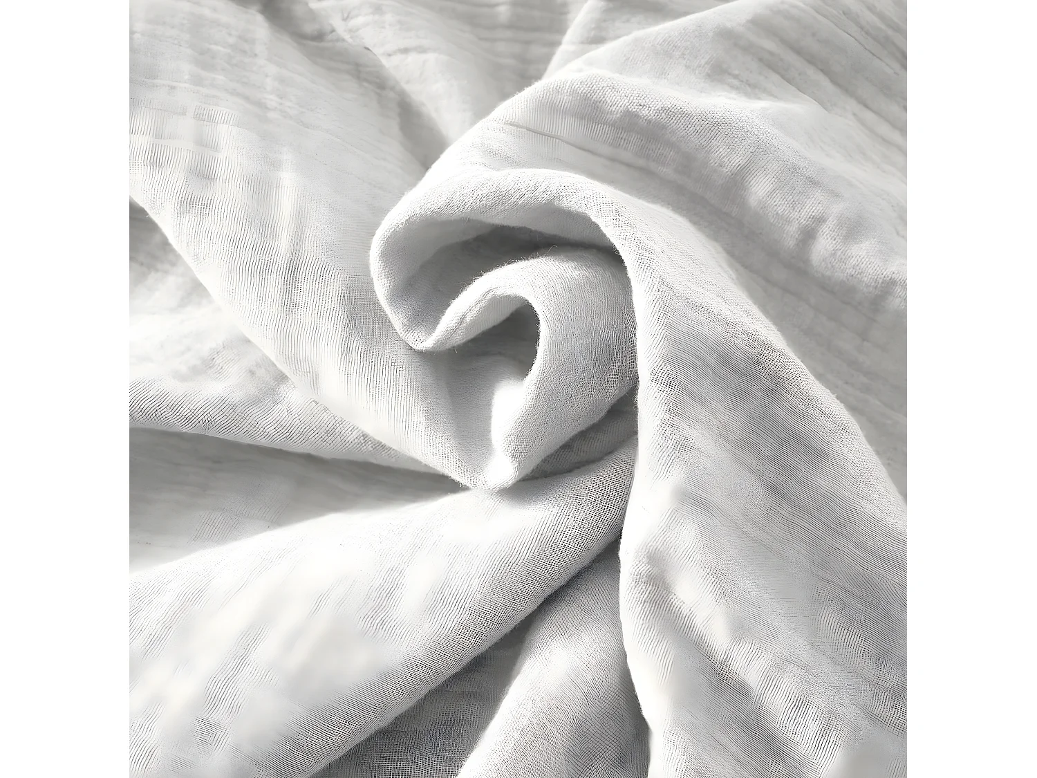 OUREA - Nappe Rectangulaire 150x350cm Gaze de Coton Nuage