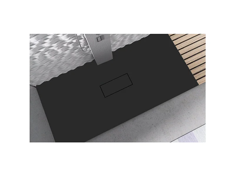 Plato de ducha resina VIC NEGRO  80x200 cm