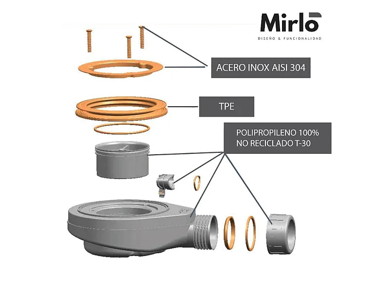 Plato de ducha resina VIC NEGRO  70x120 cm