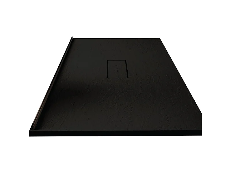 Plato de ducha resina VIC negro  80x160 cm rejilla color