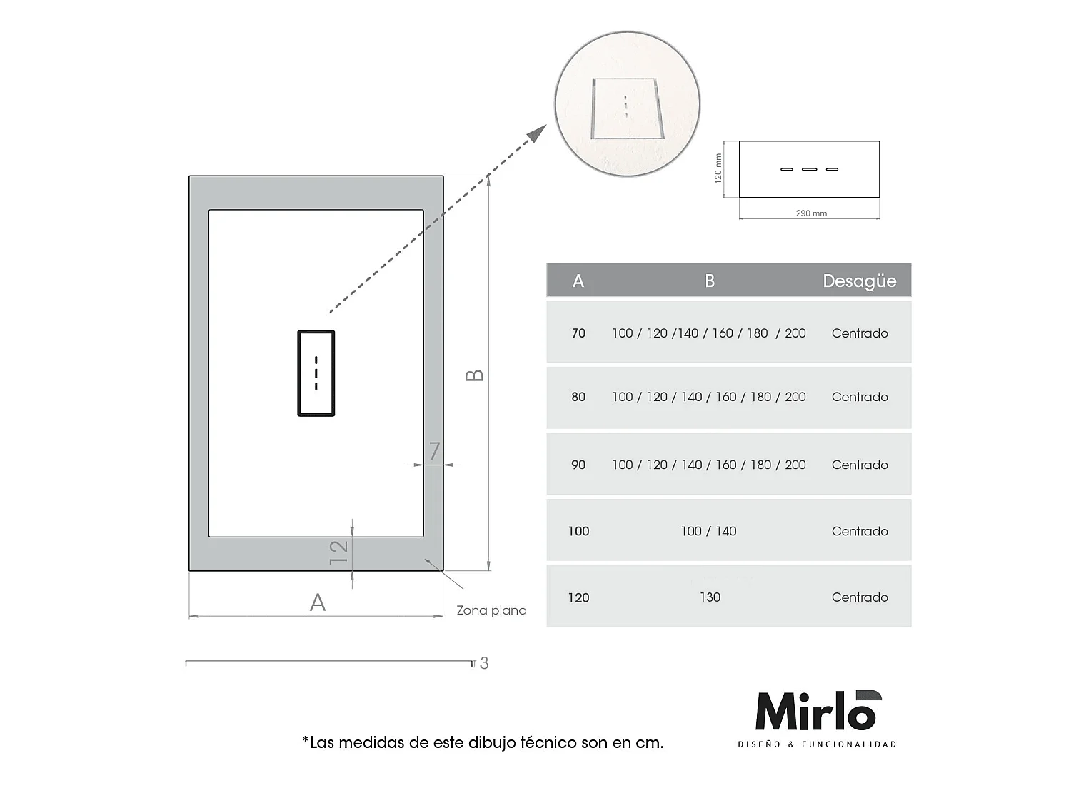 Mineralguss-Duschwanne extra flach VIC SCHWARZ 100x100 cm