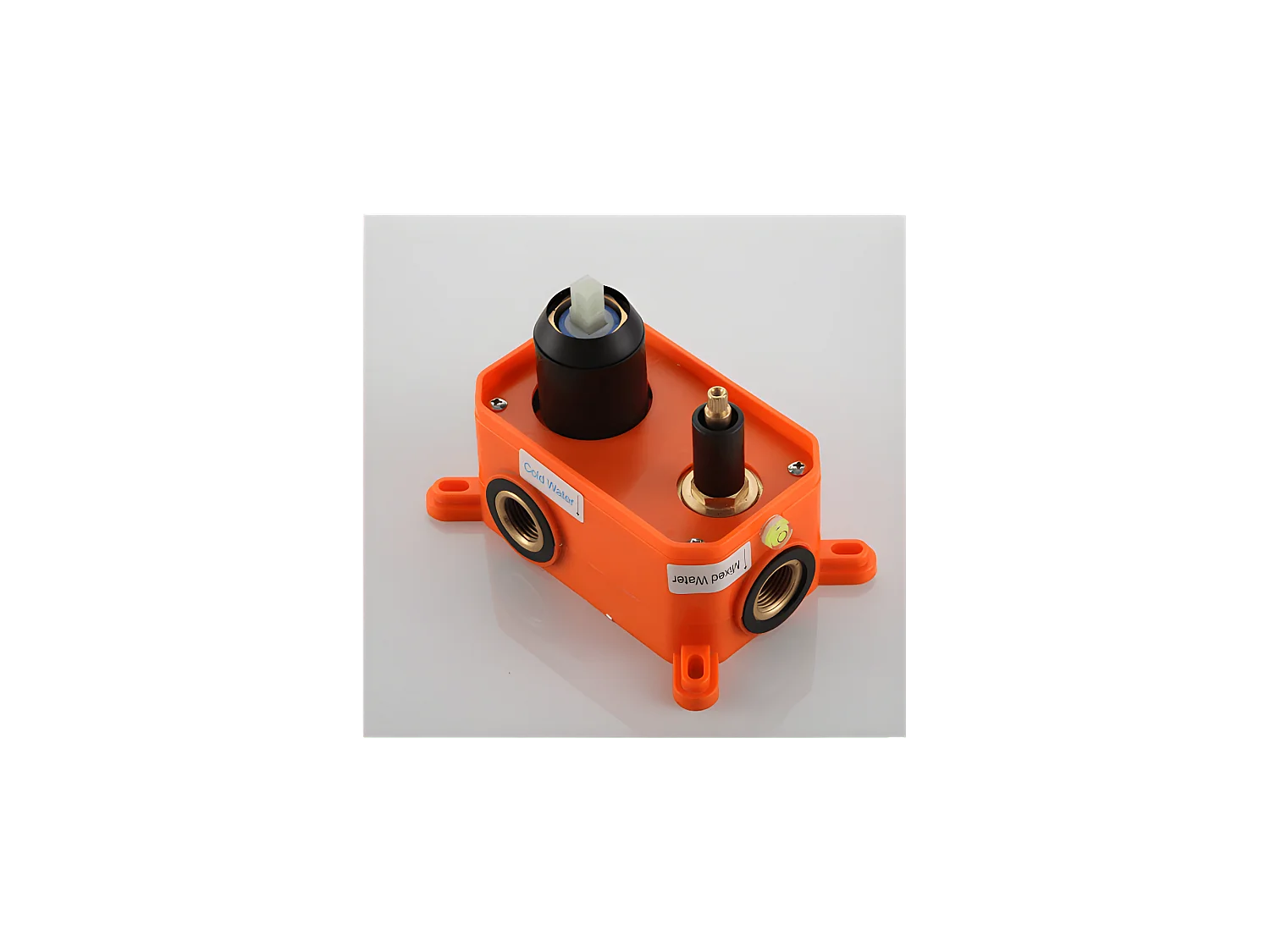 Ensemble de douche mural monocommande BORACAY noir mat rond Ø 25cm