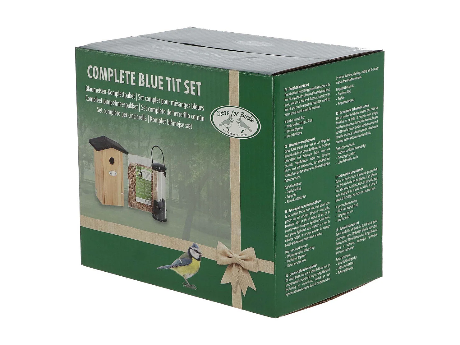 Set abri mangeoire et graines oiseaux Pour mésanges bleues