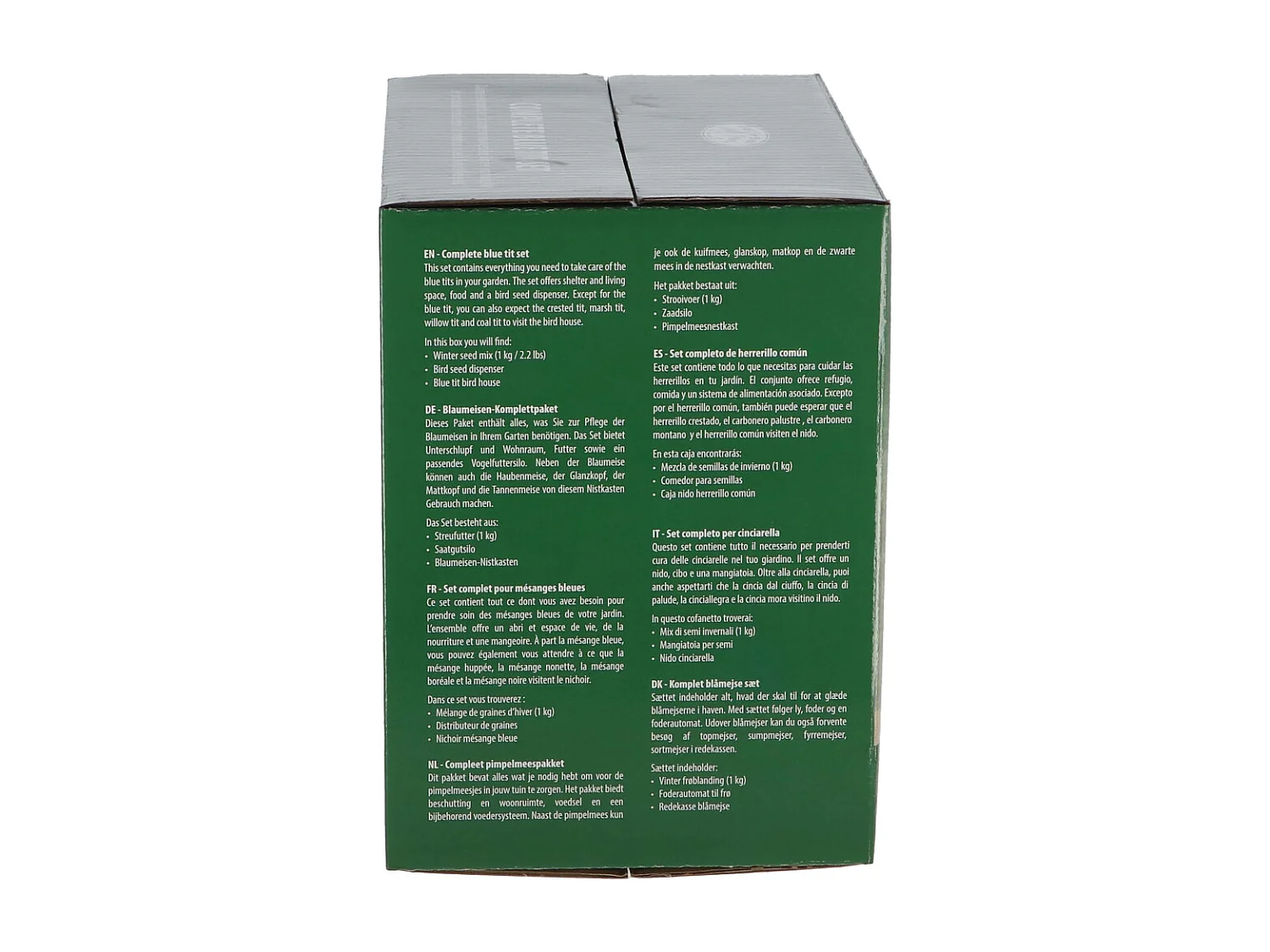 Set abri mangeoire et graines oiseaux Pour mésanges bleues