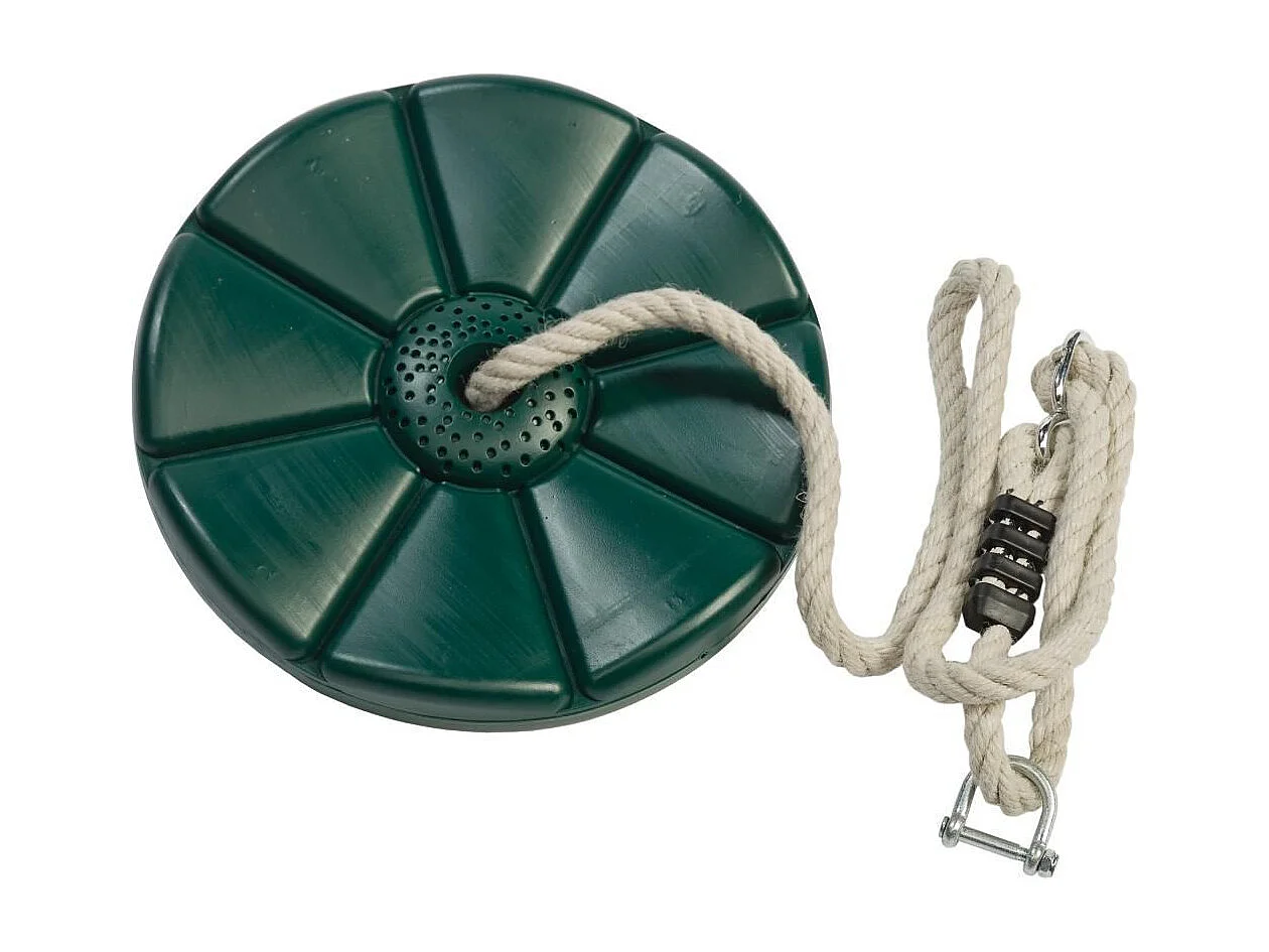 Siège disque pour tyrolienne