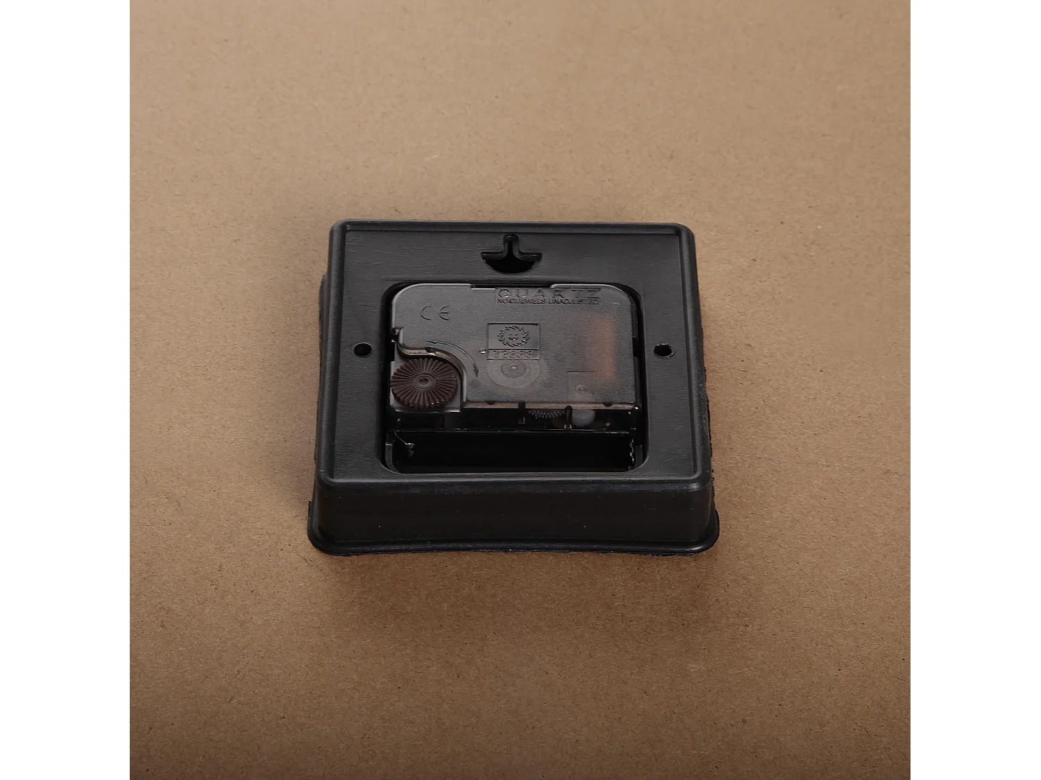 Horloge Murale Caussade, 60 x 4,5 x 60 cm, Bois et métal, Marron et noir