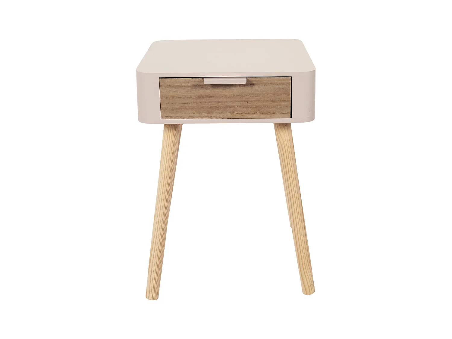 Chevet 1 Tiroir En Bois Rose Rose, Marron