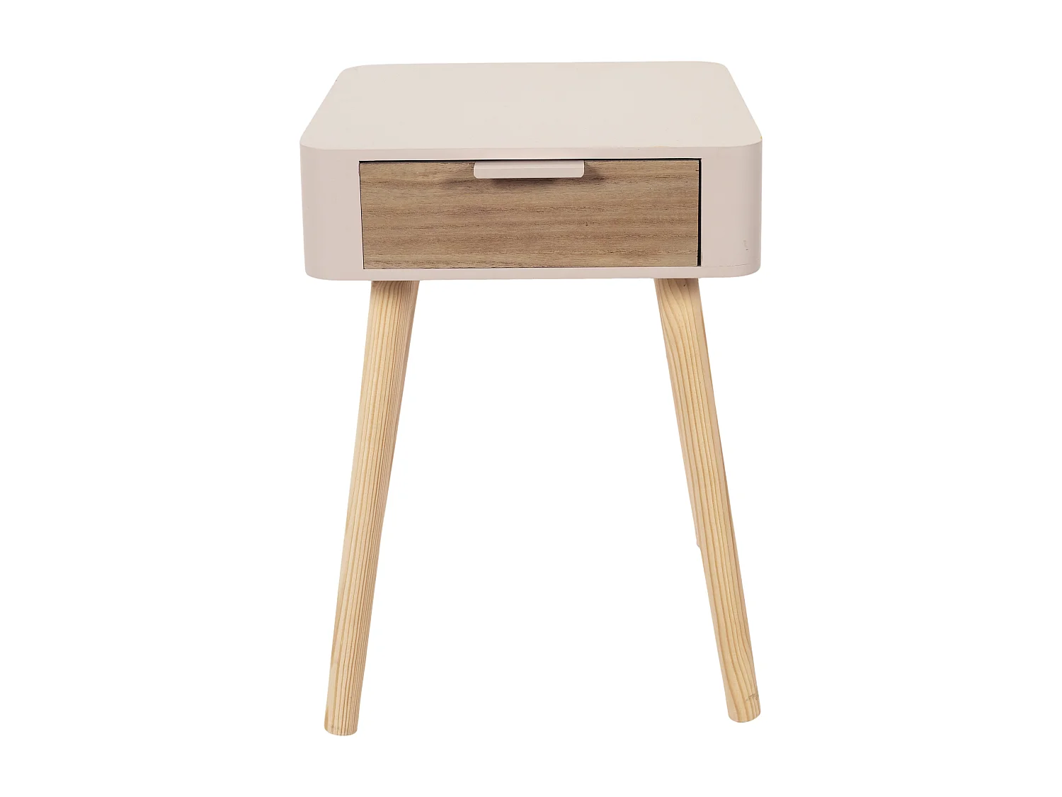 Chevet 1 Tiroir En Bois Rose Rose, Marron