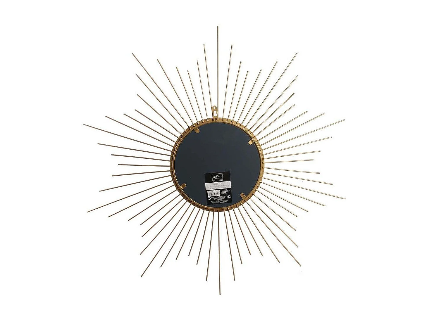 Miroir Soleil Dore 66cm Or