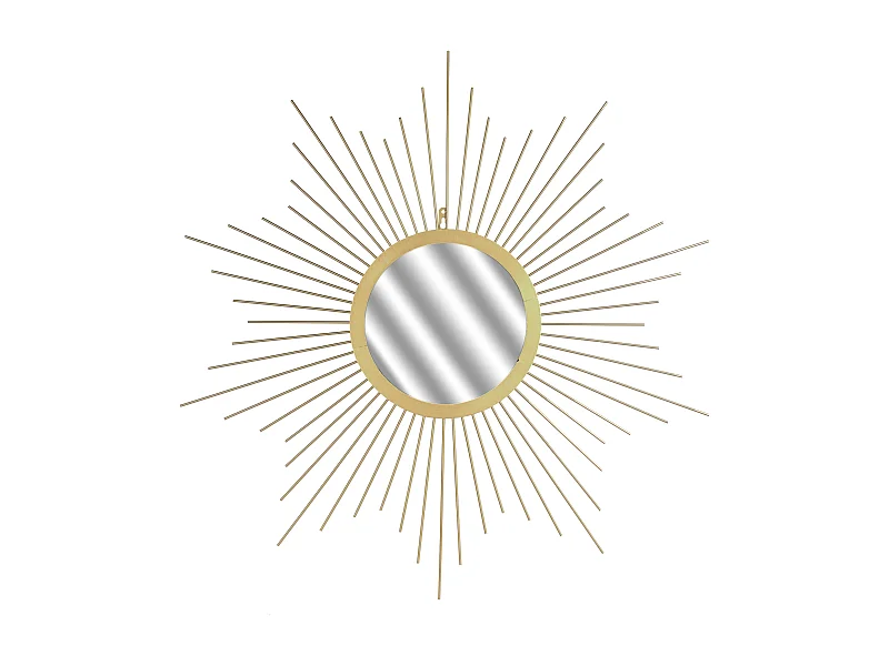 Miroir Soleil Dore 66cm Or