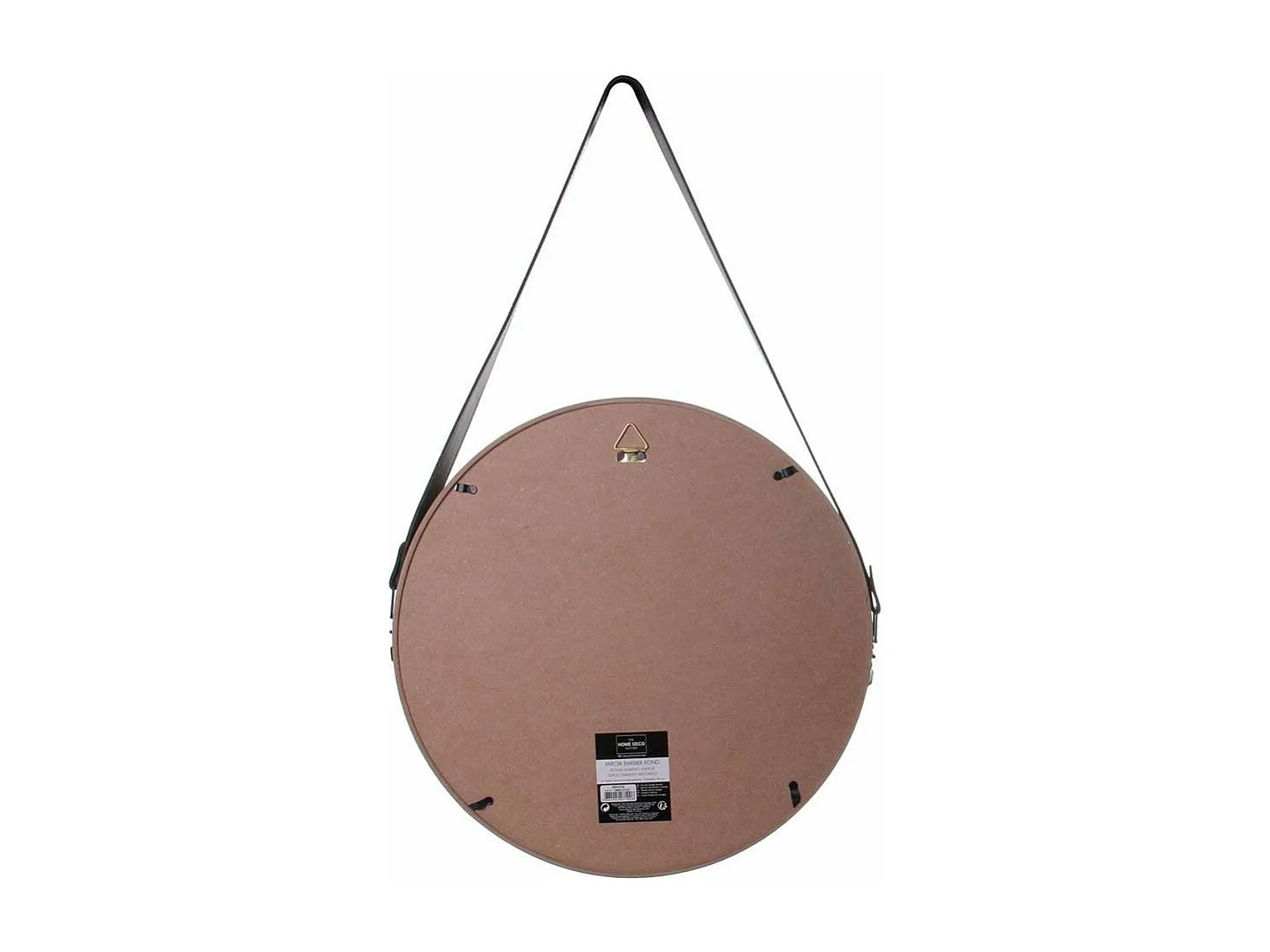 Miroir Mural avec Anse "Barbier" 70 cm Beige