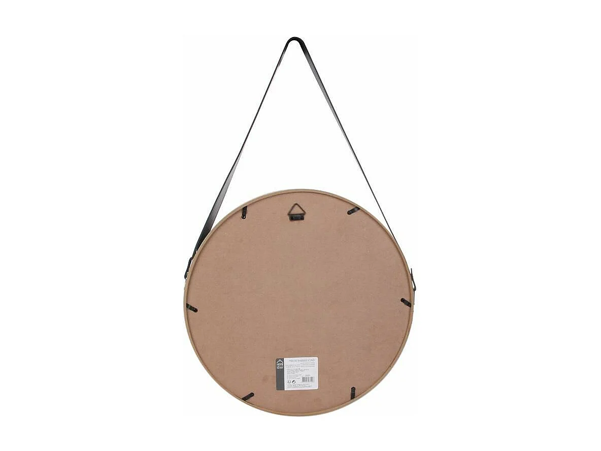 Miroir Mural avec Anse "Barbier" 70 cm Beige