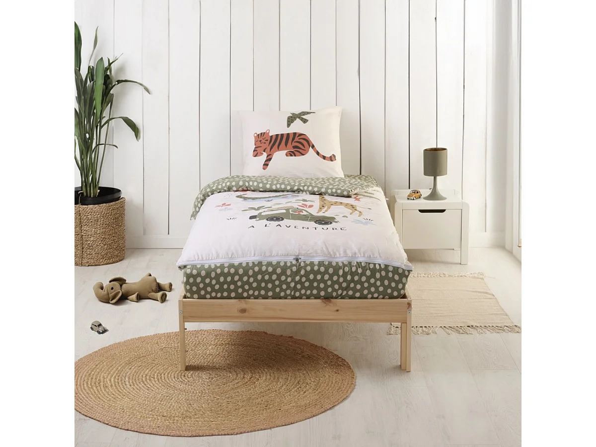 Rechange Caradou® Jungle (sans couette) - Couchage enfant prêt à dormir - 90x190cm